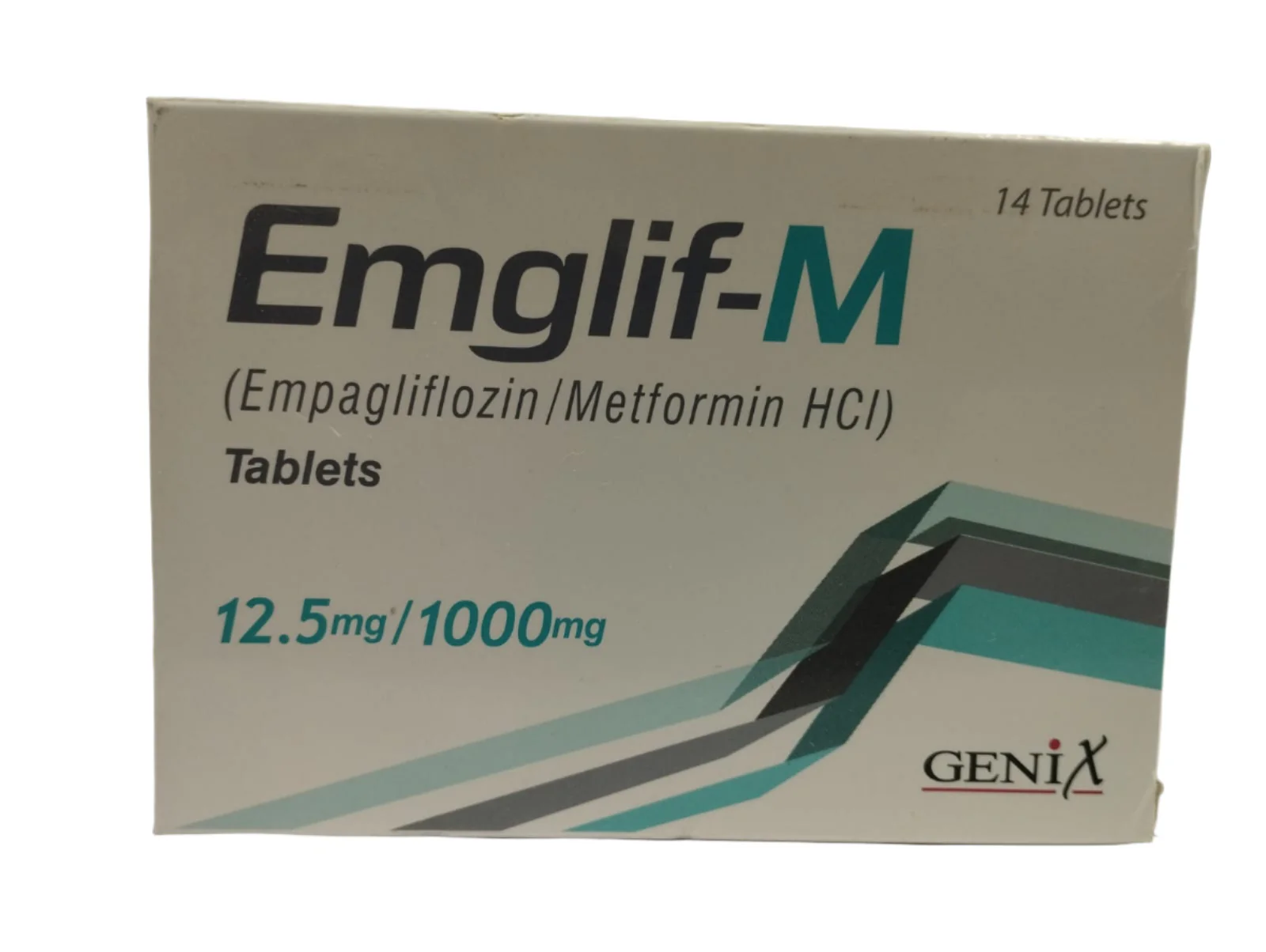 EMGLIF-M TAB 12.5MG / 1000MG 14S