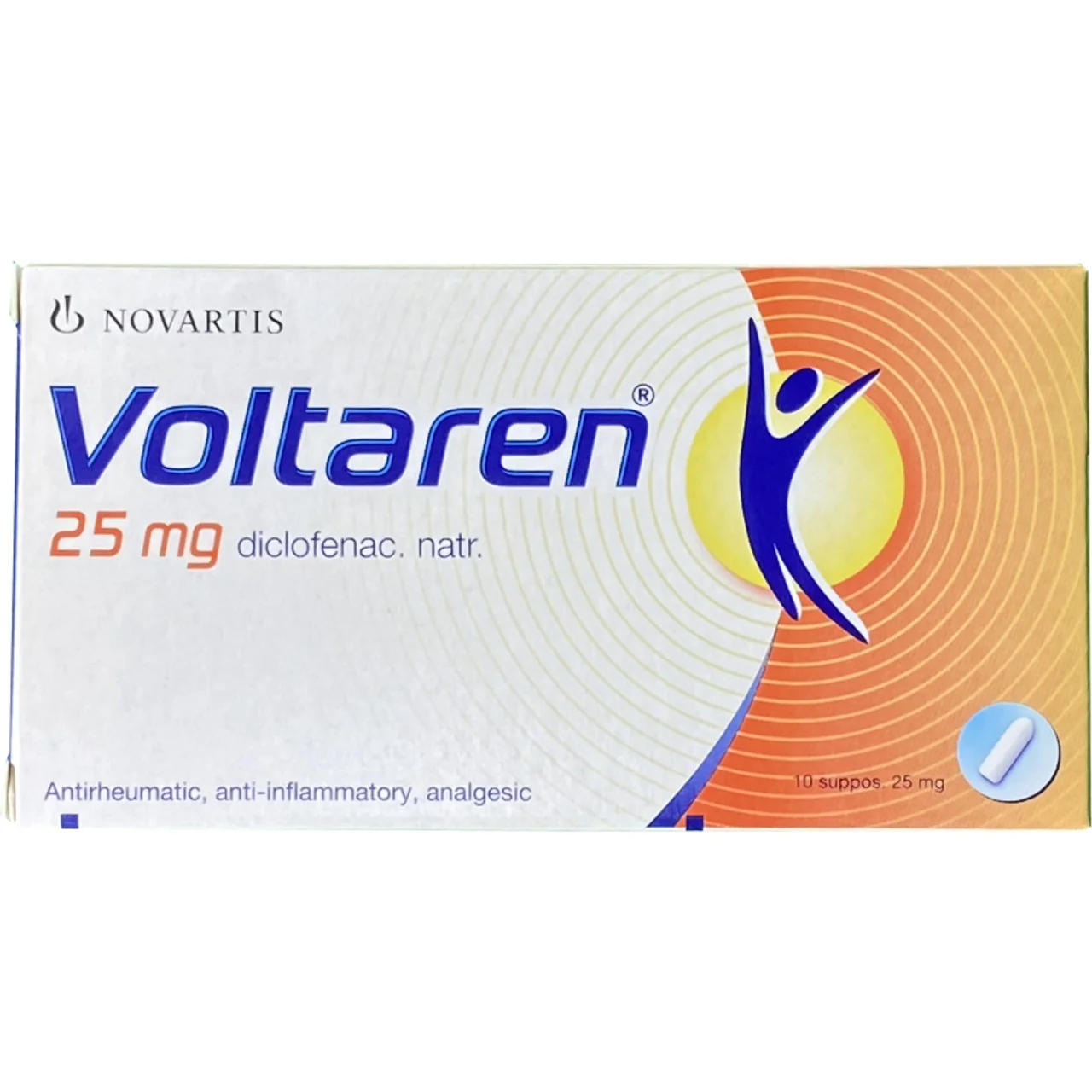 VOLTRAL 25MG SUPPOSITORIES 10S
